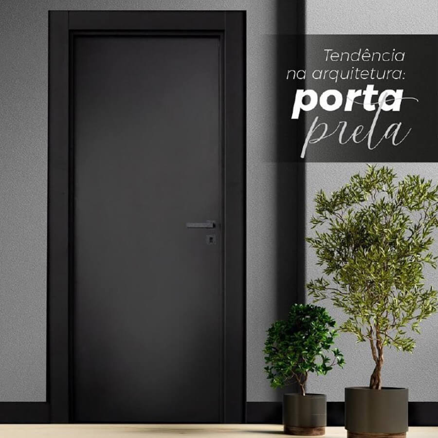Porta em ACM Preta 2